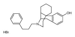 Morphinan-3-ol,17-(3-phenylpropyl)-,hydrobromide,(-)结构式