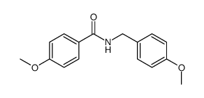 4-methoxy-N-[(4-methoxyphenyl)methyl]benzamide结构式