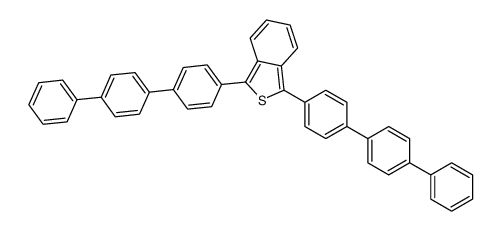 1,3-bis[4-(4-phenylphenyl)phenyl]-2-benzothiophene结构式
