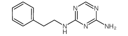 N-(2-Phenylethyl)-1,3,5-triazine-2,4-diamine Structure