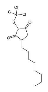 3-octyl-1-(trichloromethylsulfanyl)pyrrolidine-2,5-dione Structure