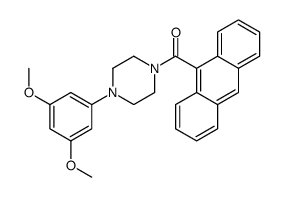 anthracen-9-yl-[4-(3,5-dimethoxyphenyl)piperazin-1-yl]methanone Structure