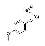 3-chloro-3-(4-methoxyphenoxy)diazirine Structure