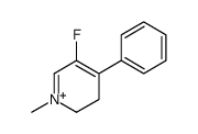 5-fluoro-1-methyl-4-phenyl-2,3-dihydropyridin-1-ium结构式