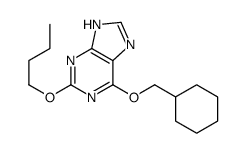 2-butoxy-6-(cyclohexylmethoxy)-7H-purine结构式