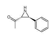 Ethanone, 1-(3-phenyl-2-aziridinyl)-, trans-(-)- (9CI) picture