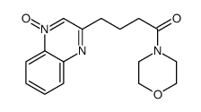 1-morpholin-4-yl-4-(4-oxidoquinoxalin-4-ium-2-yl)butan-1-one结构式