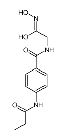 N-[2-(hydroxyamino)-2-oxoethyl]-4-(propanoylamino)benzamide结构式