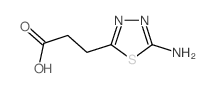 3-(5-amino-1,3,4-thiadiazol-2-yl)propanoic acid Structure