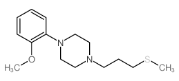 1-(2-methoxyphenyl)-4-(3-methylsulfanylpropyl)piperazine结构式