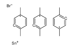 bromo-tris(2,5-dimethylphenyl)stannane Structure