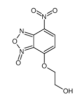 2-[(7-nitro-3-oxido-2,1,3-benzoxadiazol-3-ium-4-yl)oxy]ethanol结构式