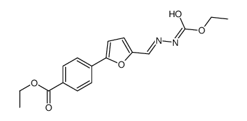 ethyl 4-[5-[(ethoxycarbonylhydrazinylidene)methyl]furan-2-yl]benzoate Structure