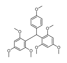 1,3,5-trimethoxy-2-[(4-methoxyphenyl)-(2,4,6-trimethoxyphenyl)methyl]benzene Structure