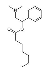 Heptanoic acid 2-(dimethylamino)-1-phenylethyl ester structure
