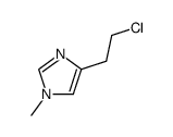 4-(2-chloro-ethyl)-1-methyl-1H-imidazole结构式