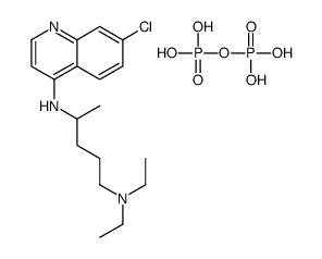 4-N-(7-chloroquinolin-4-yl)-1-N,1-N-diethylpentane-1,4-diamine,phosphono dihydrogen phosphate Structure
