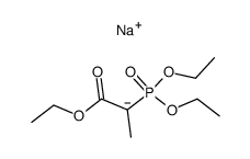 2-diethoxyphosphoryl-propionic acid ethyl ester, sodium enolate结构式