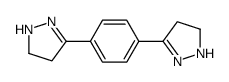 3-[4-(4,5-dihydro-1H-pyrazol-3-yl)phenyl]-4,5-dihydro-1H-pyrazole结构式