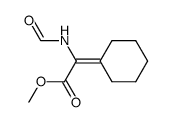 methyl N-formyl-α-cyclohexylideneglycinate Structure