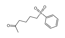 6-(phenylsulfonyl)-2-hexanone结构式