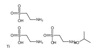 bis(2-aminoethanesulphonato-N,O)(2-aminoethanesulphonato-O)(propan-2-olato)titanium结构式