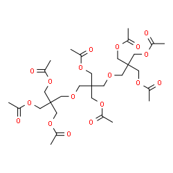 2,2-Bis[[3-(acetyloxy)-2,2-bis[(acetyloxy)methyl]propoxy]methyl]-1,3-propanediol diacetate结构式