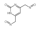 2(1H)-Pyrimidinone,4,6-bis(nitrosomethyl)-结构式