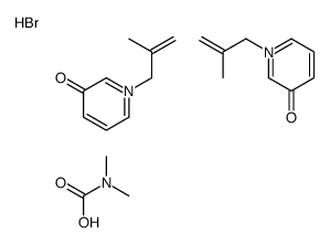 N,N-dimethylcarbamate,1-(2-methylprop-2-enyl)pyridin-1-ium-3-ol,bromide Structure