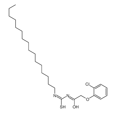 2-(2-chlorophenoxy)-N-(hexadecylcarbamothioyl)acetamide结构式