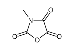 3-methyl-1,3-oxazolidine-2,4,5-trione Structure