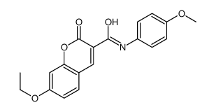 7-ethoxy-N-(4-methoxyphenyl)-2-oxochromene-3-carboxamide结构式