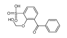 3-benzoyl-2-(hydroxymethoxy)benzenesulfonic acid Structure