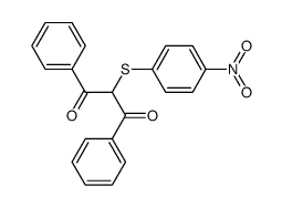 Dibenzoylmethyl p-nitrophenyl sulfide Structure