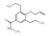 4-Allyloxy-3,5-dipropyl-N-methylbenzamide structure