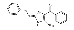 [4-amino-2-(benzylamino)-1,3-thiazol-5-yl]-phenylmethanone结构式