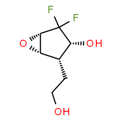 6-Oxabicyclo[3.1.0]hexane-2-ethanol,4,4-difluoro-3-hydroxy-,(1-alpha-,2-bta-,3-bta-,5-alpha-)-(9CI) Structure