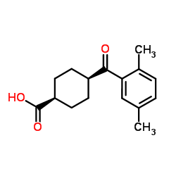 cis-4-(2,5-Dimethylbenzoyl)cyclohexanecarboxylic acid Structure
