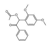 2-acetoxy-1-phenyl-2-(2,4-dimethoxyphenyl)ethanone Structure