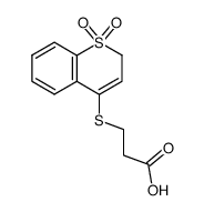 β-(2H-[1]benzothiopyran-4-yl)thiopropionic acid 1,1-dioxide结构式