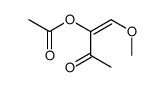 (1-methoxy-3-oxobut-1-en-2-yl) acetate Structure