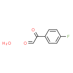 2-(4-Fluorophenyl)-2-oxoacetaldehyde hydrate Structure