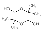 3,3,6,6-tetramethyl-1,4-dioxane-2,5-diol结构式