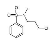 N-(3-chloropropyl)-N-methylbenzenesulfonamide Structure