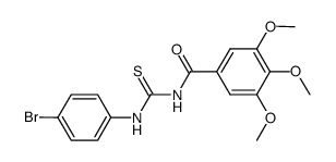 1-(4-Bromophenyl)-3-(3,4,5-trimethoxybenzoyl)thiourea结构式