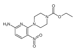 ethyl 4-(6-amino-3-nitropyridin-2-yl)piperazine-1-carboxylate结构式