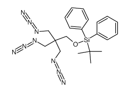 (3-azido-2,2-bis(azidomethyl)propoxy)(tert-butyl)diphenylsilane Structure