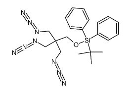 (3-azido-2,2-bis(azidomethyl)propoxy)(tert-butyl)diphenylsilane结构式