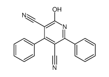 2-oxo-4,6-diphenyl-1H-pyridine-3,5-dicarbonitrile结构式