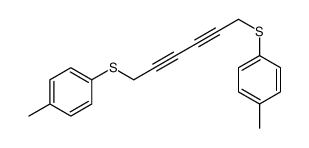 1-methyl-4-[6-(4-methylphenyl)sulfanylhexa-2,4-diynylsulfanyl]benzene结构式